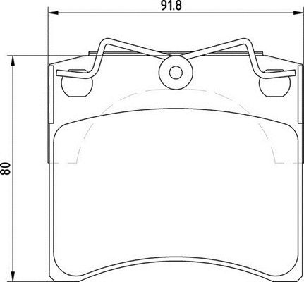 MAGNETI MARELLI Piduriklotsi komplekt,ketaspidur 363710205115